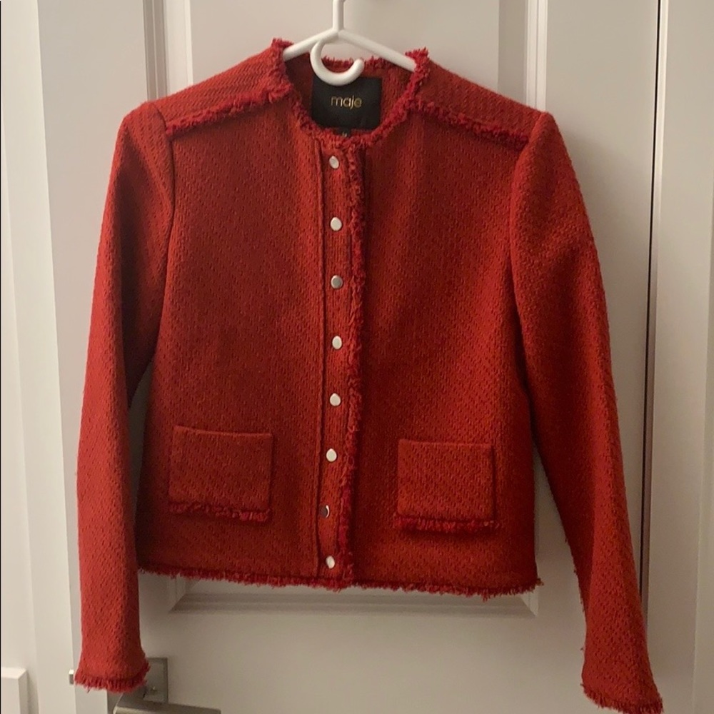 Maje rouge short blazer/jacket